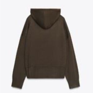 Zara Hooded Knit Sweatshirt